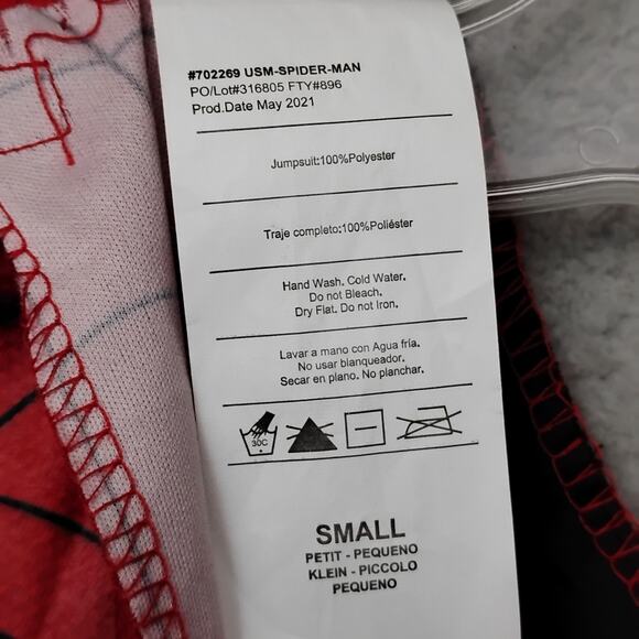 Marvel Spiderman Rubies Costume Size Small Kids Padded Chest No Mask Included - Picture 7 of 10